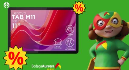 Bodega Aurrera remata esta potente tablet Lenovo para ver series; incluye estuche y pluma