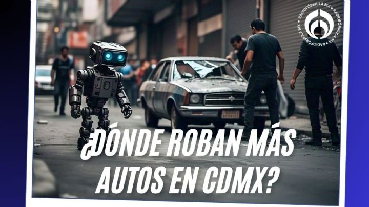 Las colonias de la CDMX donde se roban más autos, según la IA