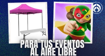 Bodega Aurrera pone precio de ganga a combo de carpa 3x3 con mesa plegable