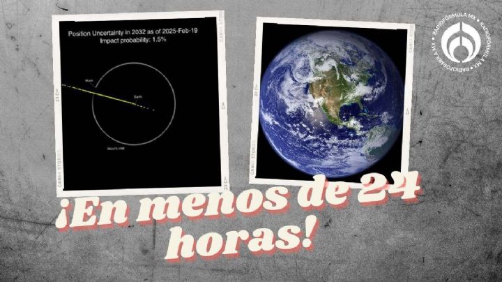 ¿A salvo? NASA rebaja a la mitad la probabilidad de impacto del asteroide 2024 YR4