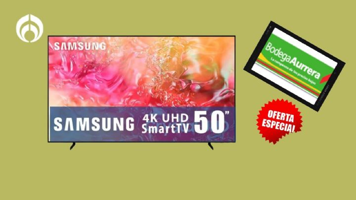 Bodega Aurrera rebaja 3 mil 500 a esta pantalla Samsung de 50" con tecnología 4K y envío gratis