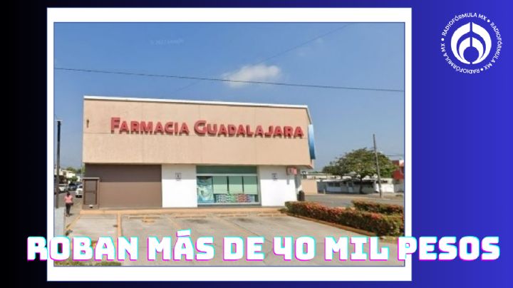 Asalto en Farmacia Guadalajara: sujetos con una pistola roban más de 40 mil pesos en Veracruz