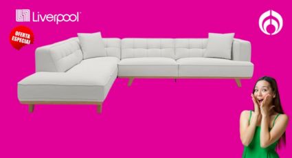 La sala modular que necesitas en tu casa, la tiene Liverpool en oferta ¡es muy elegante!