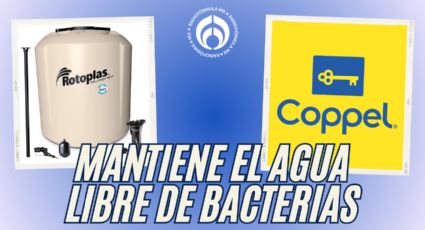 Coppel rebaja tinaco Rotoplas de 2,500 L con capa antibacterial para agua más limpia y pura