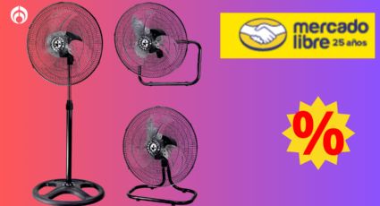 Mercado Libre vende a menos de 700 pesos este potente ventilador de aspas metálicas; es 3 en 1