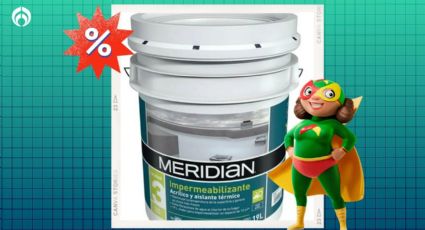 ¿Cuánto dura el impermeabilizante Meridian que Bodega Aurrera tiene en menos de $850 pesos?