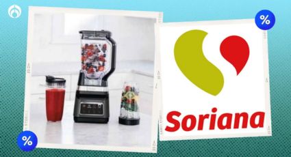 Soriana remata licuadora Ninja; con 2 vasos para extractor de nutrientes y motor de 1200W