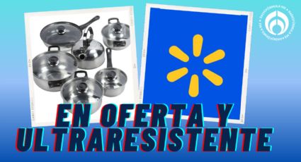 Walmart remata esta batería de 12 piezas de acero inoxidable, está en menos de 900 pesos