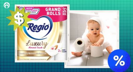 Soriana remata el paquete de 32 rollos del papel de baño Regio Luxury suave y resistente con aval de Profeco