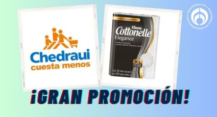 Chedraui deja 'regalado' papel de baño Cottonelle Elegance de 4, 18 y 32 rollos