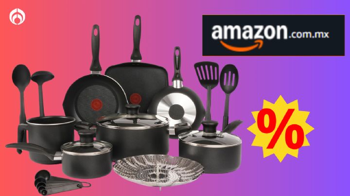 Amazon 'casi regala' este kit de sartenes antiadherentes T-Fal; no se les pega nada y viene de todo