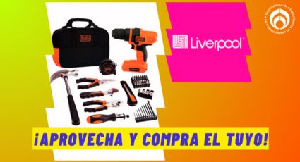 Liverpool remata este kit con taladro atornillador que incluye más de 50 accesorios