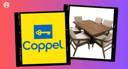 Coppel rebaja casi 10,000 pesos a un elegante y moderno comedor de seis sillas resistentes