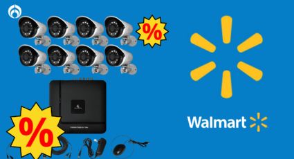 Walmart hace descuento a kit de 8 cámaras de seguridad de buena resolución; tienen visión nocturna